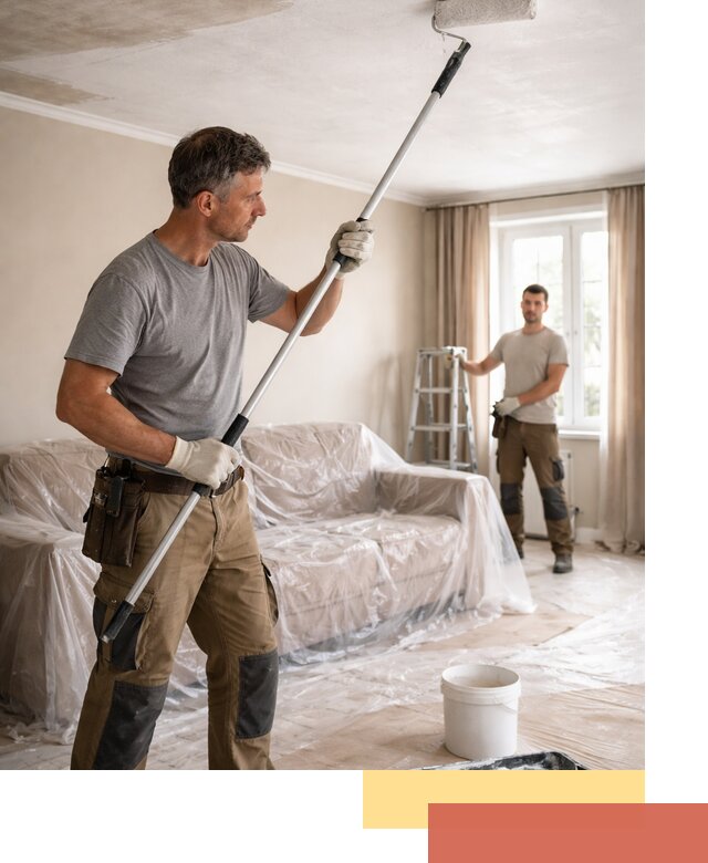 Грунтовка потолка в Рубцовске — подготовка под покраску и отделку