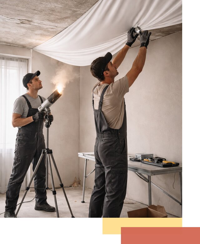 Установка натяжного потолка под ключ в Рубцовске