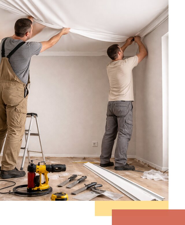 Монтаж ПВХ натяжного потолка в Рубцовске качественно и быстро