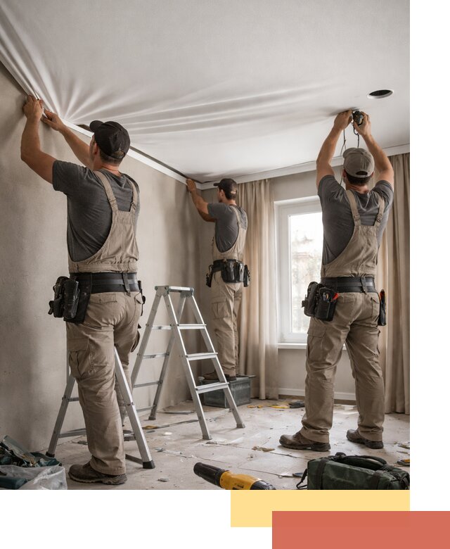 Монтаж матового натяжного потолка в Рубцовске качественно и быстро