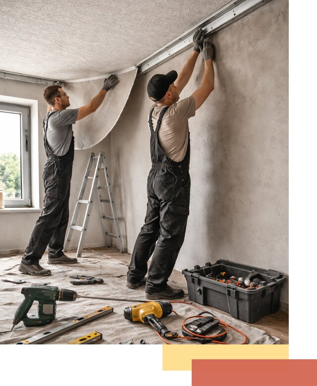 Монтаж фактурного натяжного потолка в Рубцовске качественно и быстро