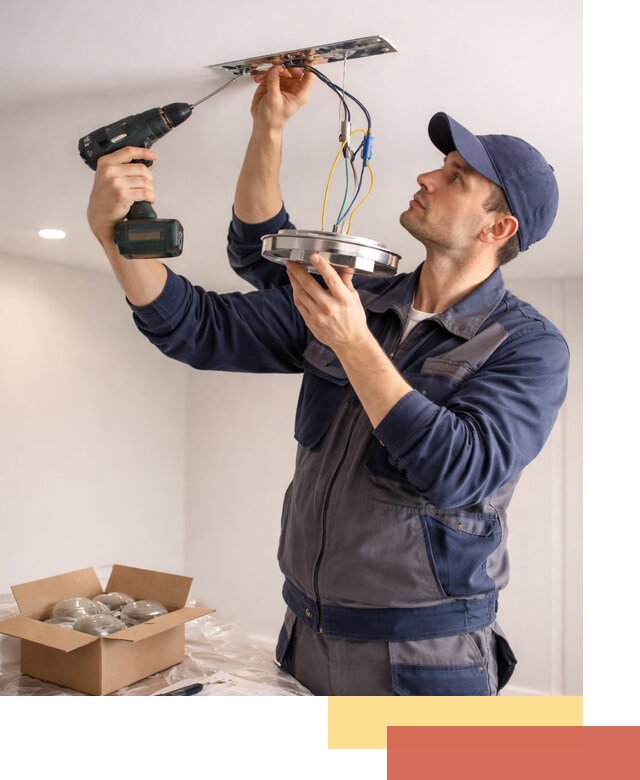 Установка люстры в натяжной потолок в Рубцовске