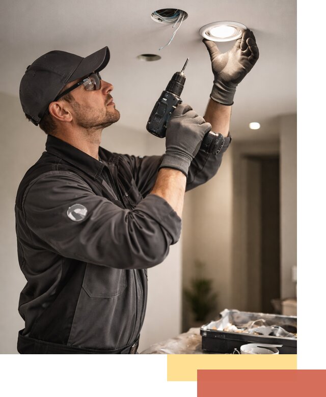 Установка точечных светильников в натяжной потолок в Рубцовске