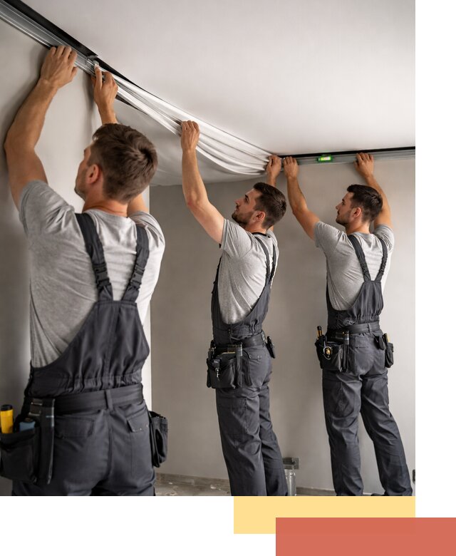 Теневые натяжные потолки в Рубцовске: монтаж и отделка быстро и качественно