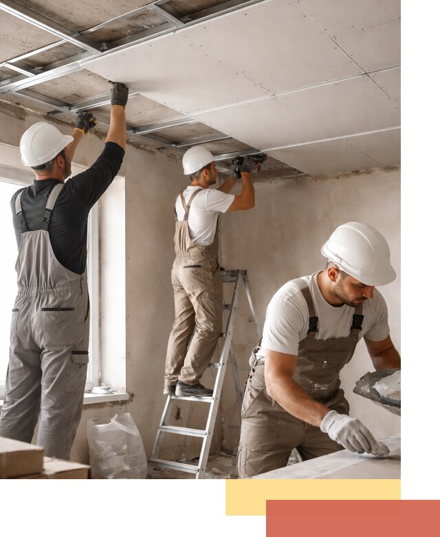 Одноуровневый потолок из гипсокартона в Рубцовске — монтаж и отделка