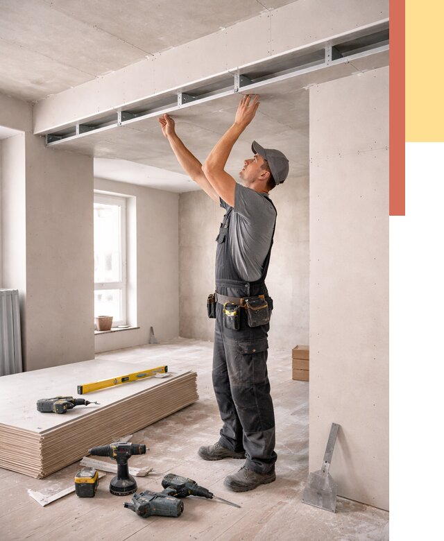 Потолок из гипсокартона с нишей в Рубцовске от 1264 руб. под ключ | ОТДЕЛОЧНИК-Рбц