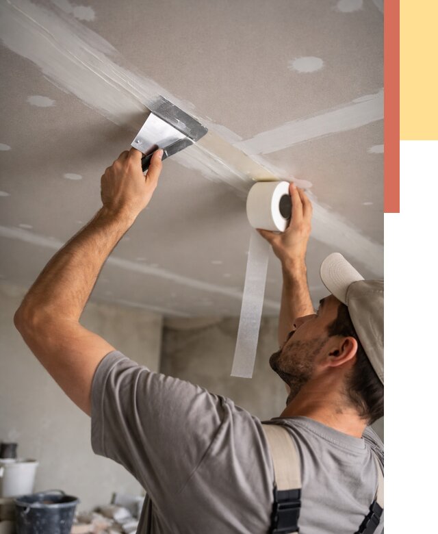 Обработка швов потолка ГКЛ в Рубцовске от 7585 руб. под ключ | ОТДЕЛОЧНИК-Рбц