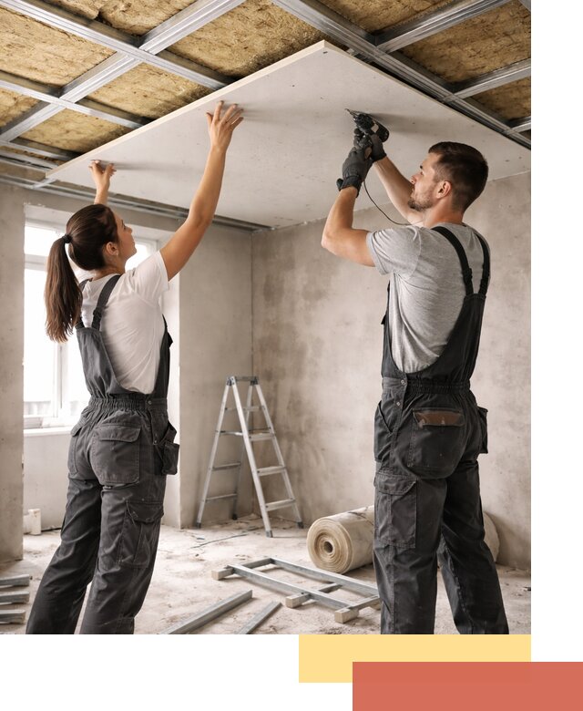 Звукоизоляция потолка из ГКЛ в Рубцовске профессионально и надежно