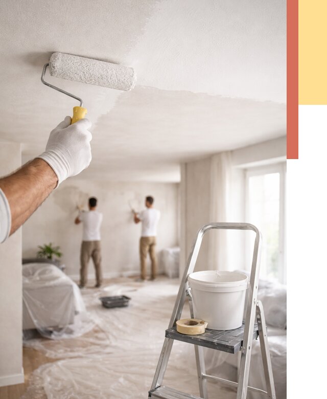 Покраска потолка акриловой краской в Рубцовске от 2528 руб. | ОТДЕЛОЧНИК-Рбц