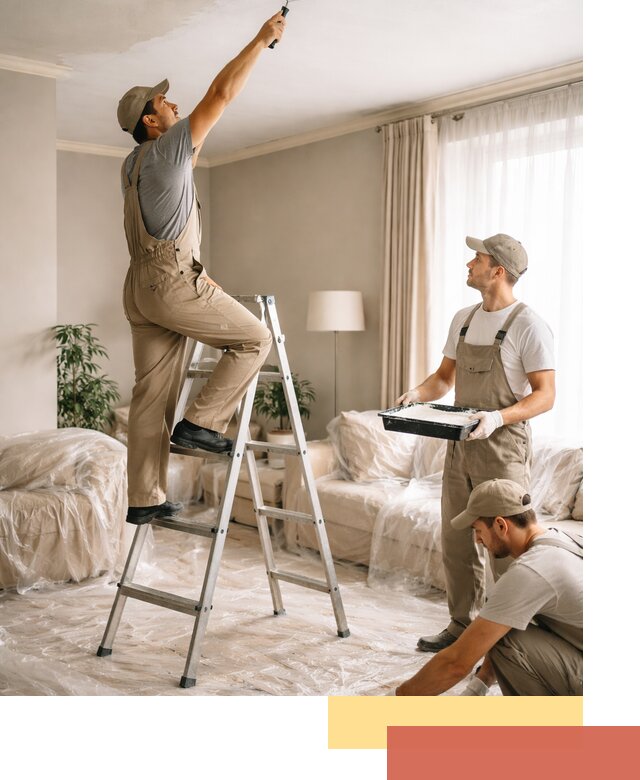 Покраска потолков акриловой краской в Рубцовске качественно и быстро