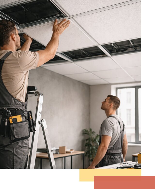 Монтаж потолочной плитки в Рубцовске качественно и в срок